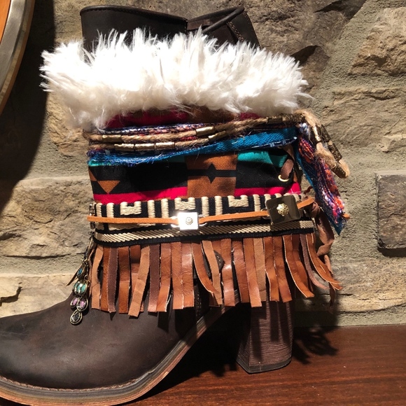 Pre-owned Women's leather cowboy boots - Picture 6 of 7